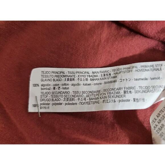 ZARA ~Woman Size M~ Rose Pink Blouse Top Fringe Front. - Picture 7 of 9